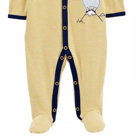 NWT Carter's Baby Carter's Goat Snap-Up Sleep & Play Footed Pajamas - Picture 2 of 5